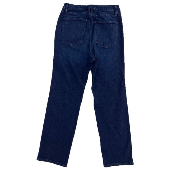 Good American Jeans Womens Good Legs High Rise Straight Stretch Size 15 Dark - Picture 5 of 9